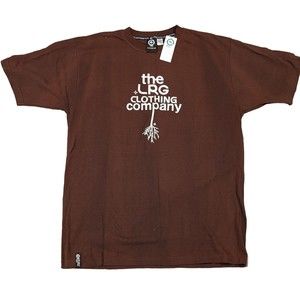 Vtg Deadstock LRG Clothing Company Roots People T-Shirt XXL Brown Tee 2XL NWT